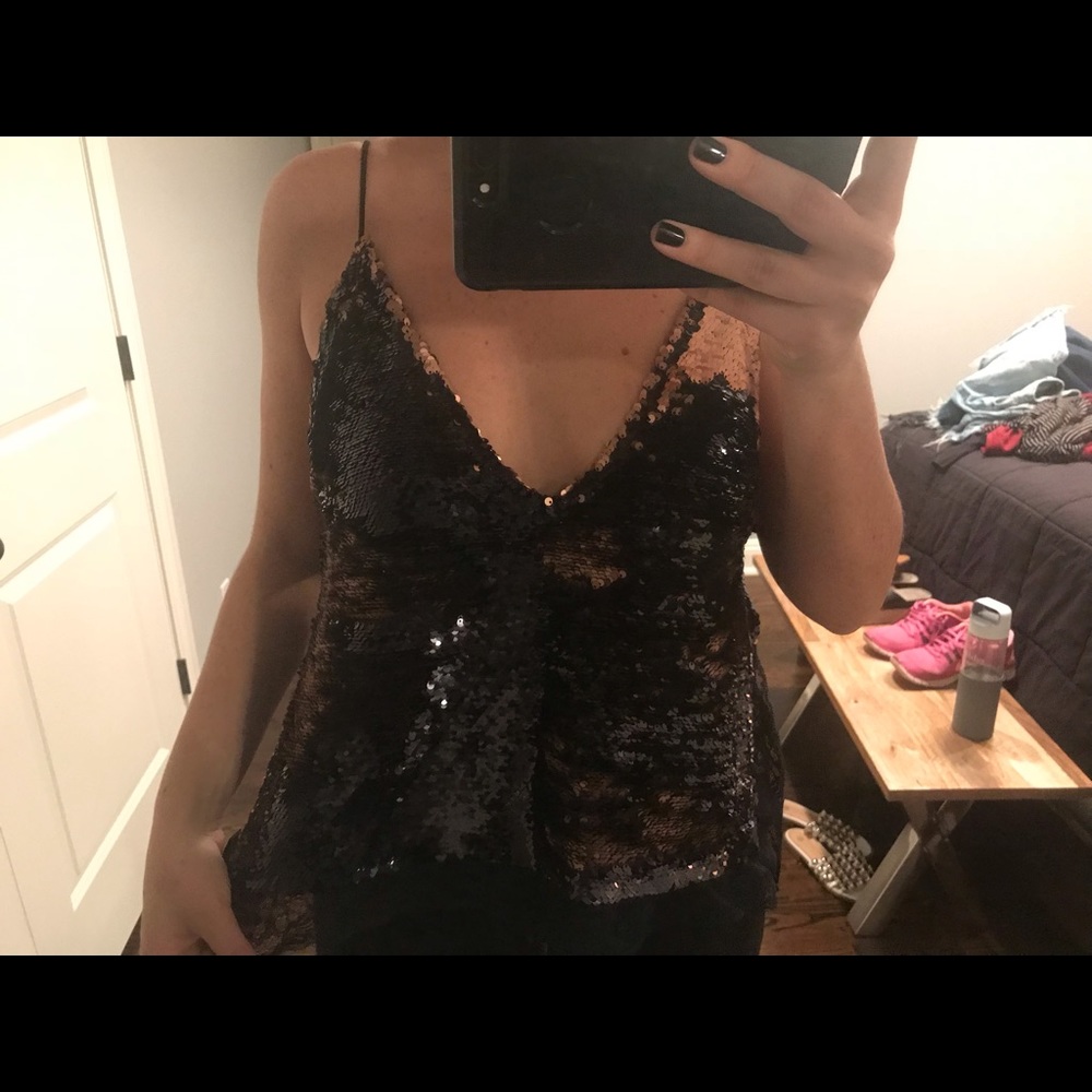 Free People Sequin Top